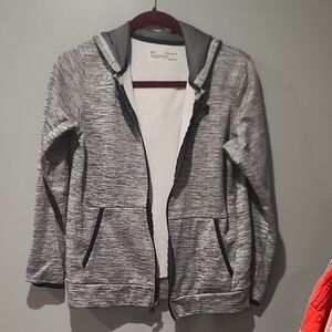 Under Armour White and Gray ColdGear Jacket